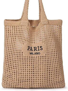Paris Milano Summer Tote Bag Summer Hobo Bag Vacation Boho